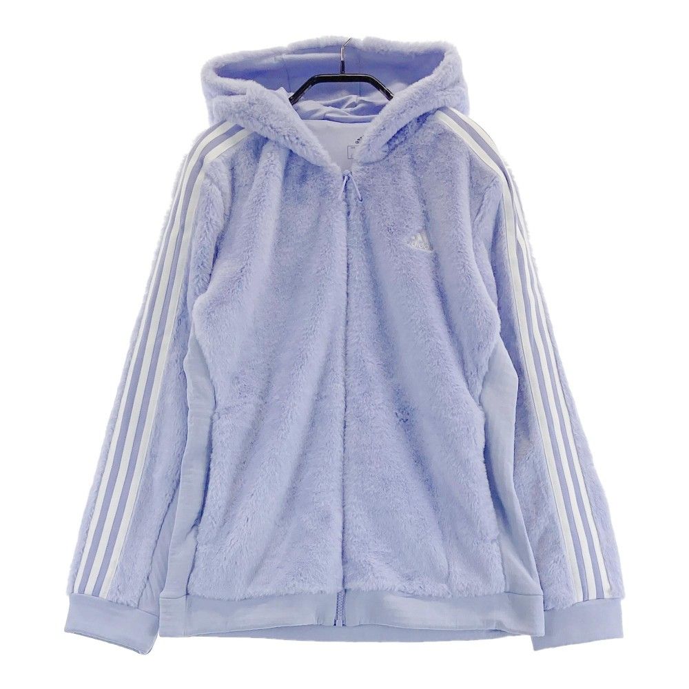 サイズ L ADIDAS GOLF アディダスゴルフ GV1228 フリース ボア 上下セット ジャケット パープル系 240101377459 ゴルフウェア レディース ストスト