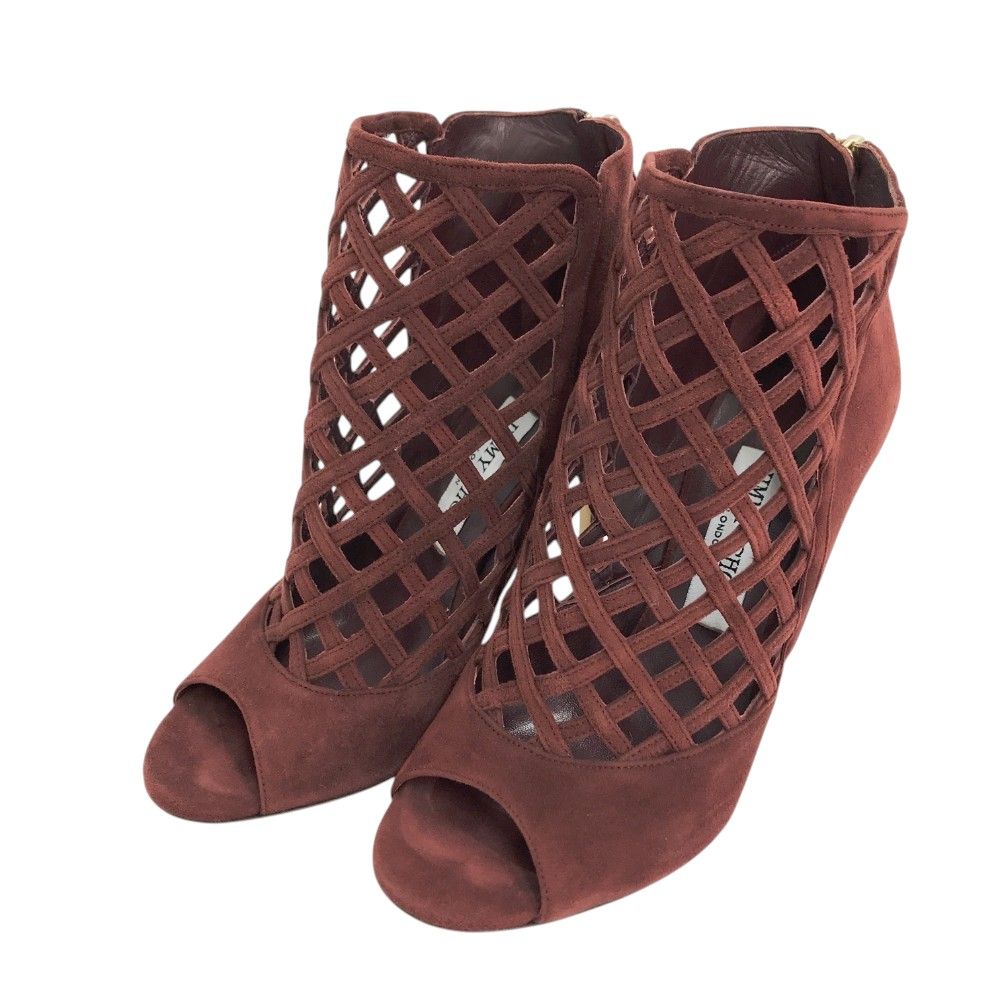 JIMMY CHOO ジミーチュウ メッシュ パンプス レッド系 36 レディース 240101431485