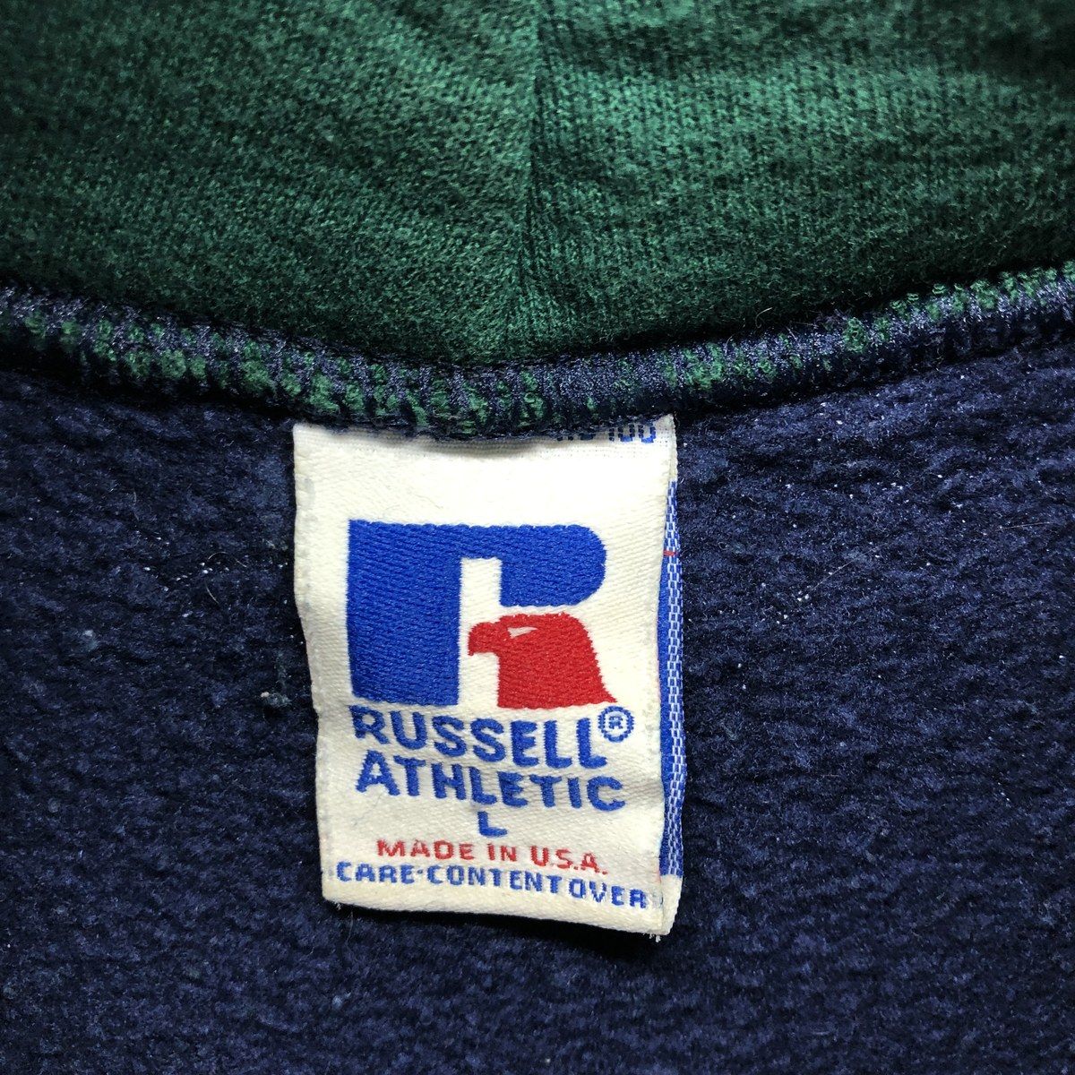 古着 90年代 ラッセル Russell ツートン 無地 ブランクスウェット