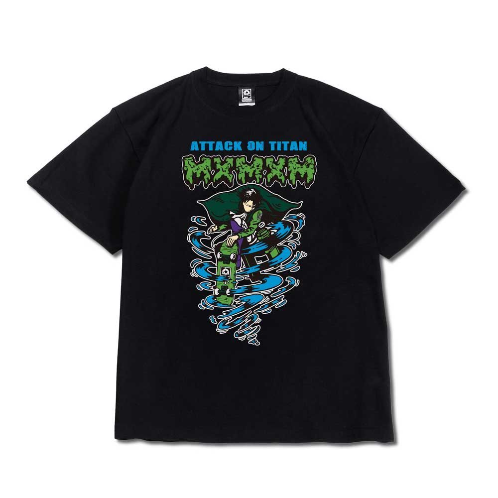 【2024SS】進撃の巨人 x MAGICAL MOSH MISFITS マジカルモッシュミスフィッツ MxMxM MAGICAL MOSH LEVI TEE (BLUE) リヴァイ Tシャツ 半袖