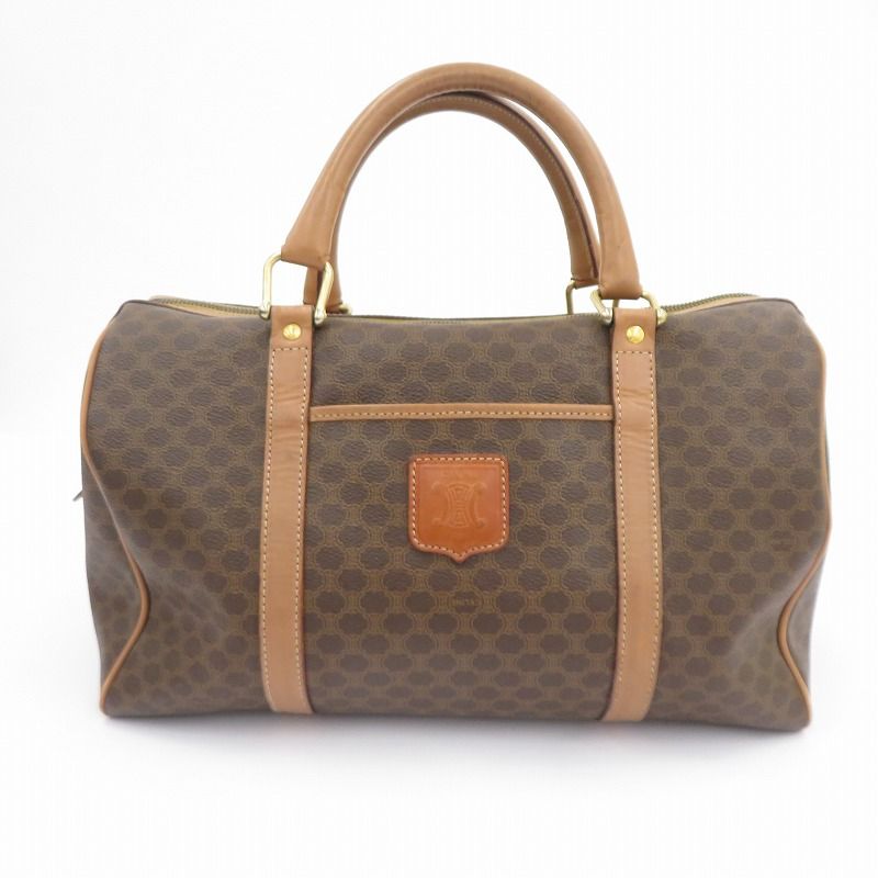 瀬戸大橋店 CELINE | セリーヌ ボストンバッグ マカダム JMB12 ブラウン 122