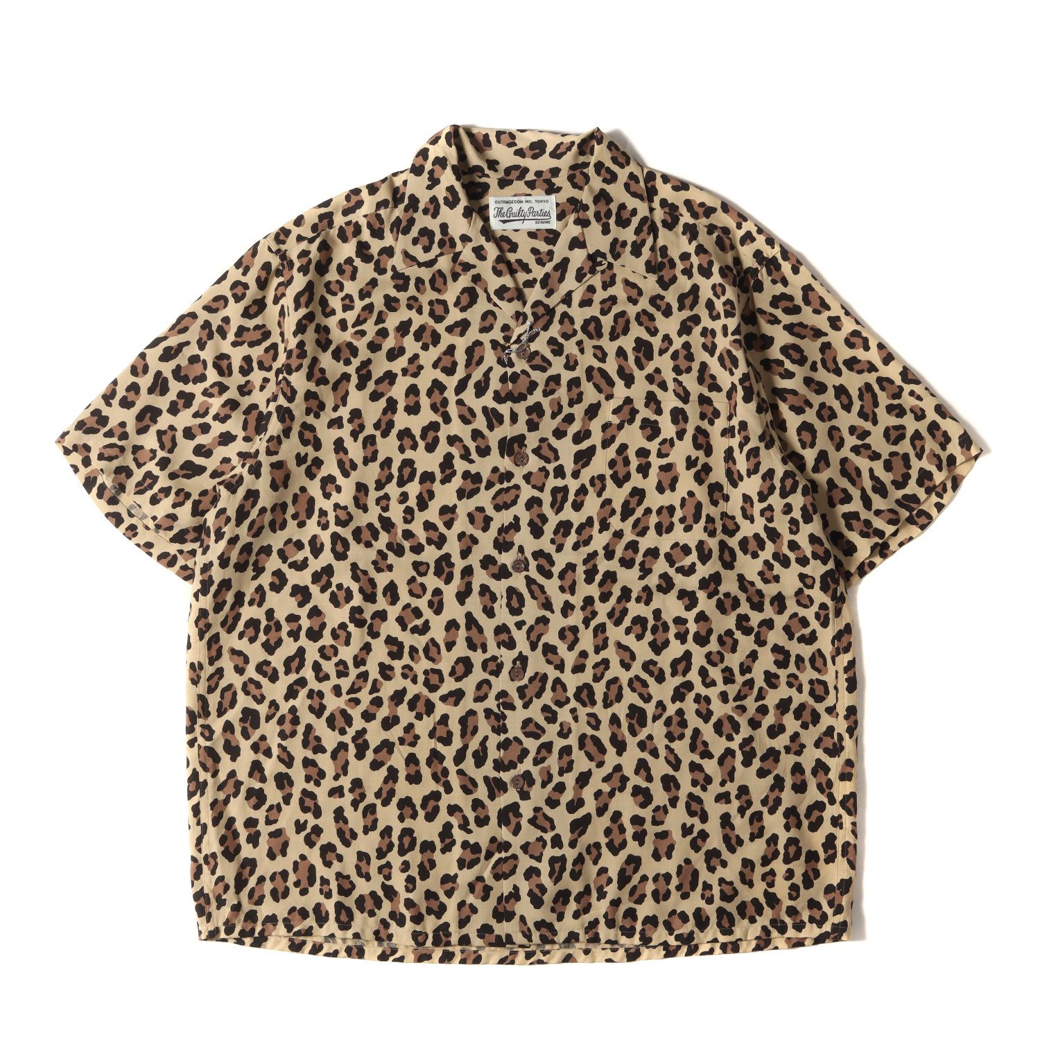 美品 WACKO MARIA ワコマリア シャツ サイズ:L 22SS レオパード柄 ハワイアンシャツ アロハシャツ LEOPARD HAWAIIAN  SHIRT S/S ベージュ トップス カジュアルシャツ 半袖【メンズ】 - メルカリ