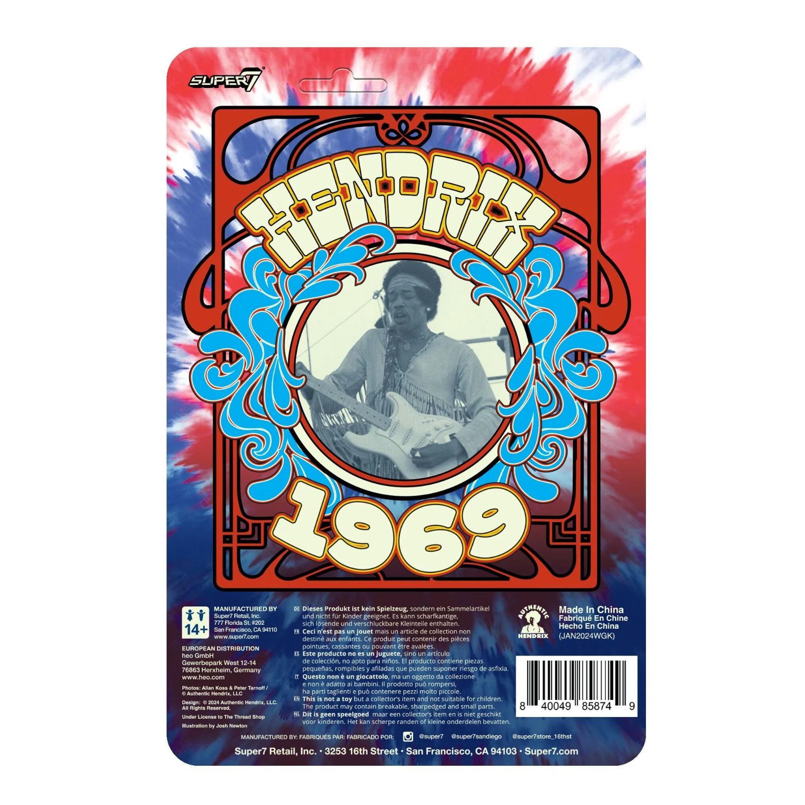 ジミ ヘンドリックス Re Action フィギュア Jimi Hendrix (Festival