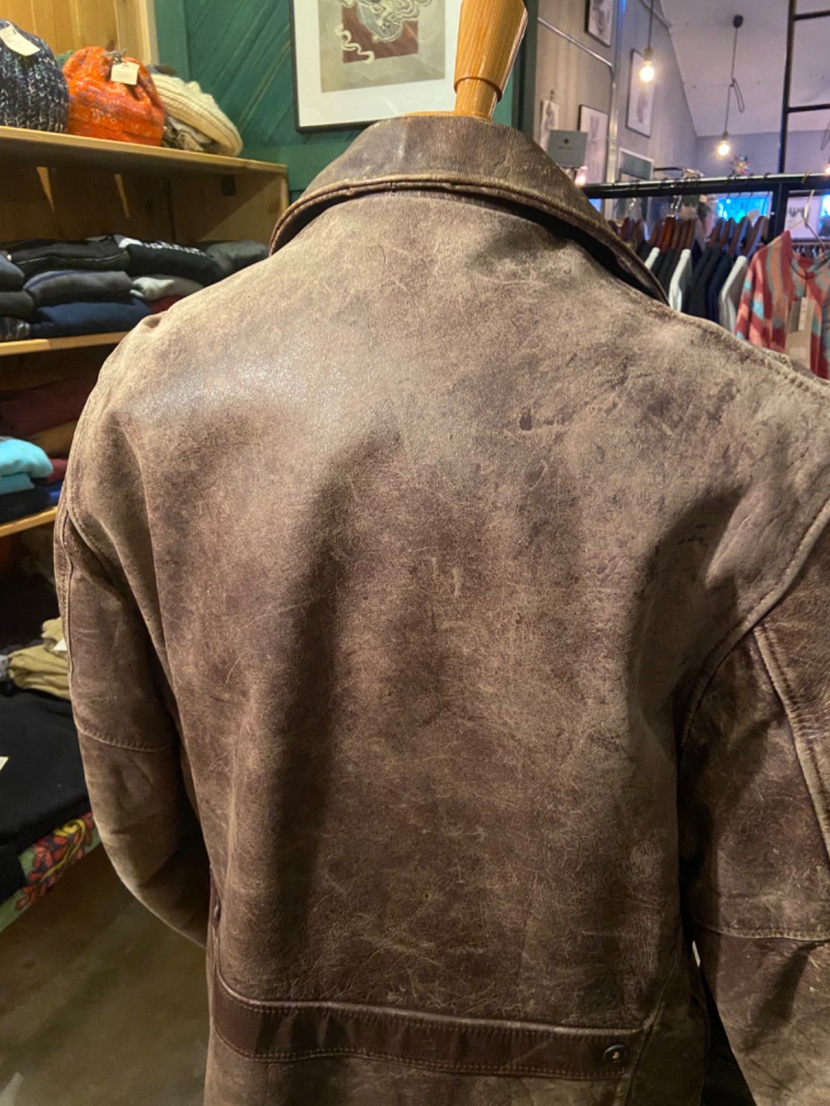 「GENUINE HORSEHIDE FRONT QUARTER」40~50's レザージャケット