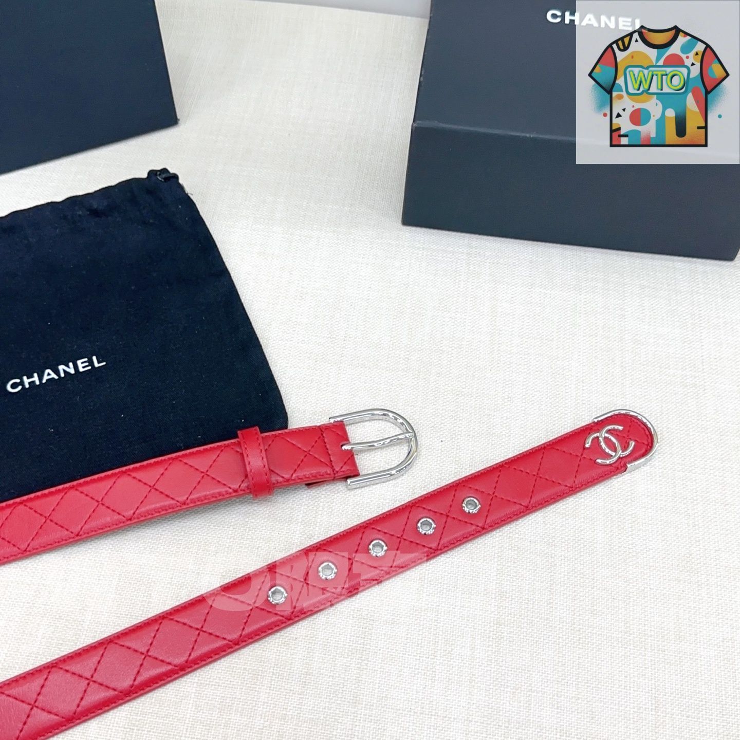 【リボンがエレガント♡】CHANEL ベルト org.jpg