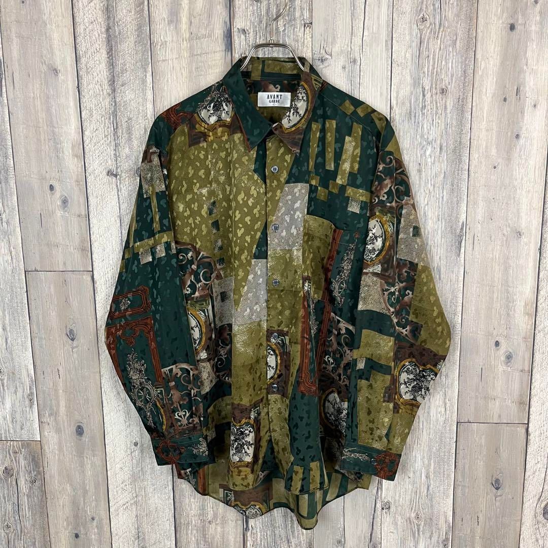 OLD AVANT GARDE 90s アヴァンギャルド 長袖 ドレス シャツ