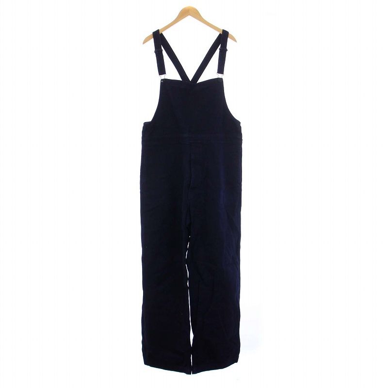 イーティーエスマテリオ ETS.MATERIAUX 21AW DENIM OVERALLS デニム オーバーオール サロペット ワイド 3 L 紺 ネイビー 21030300260730 |KH