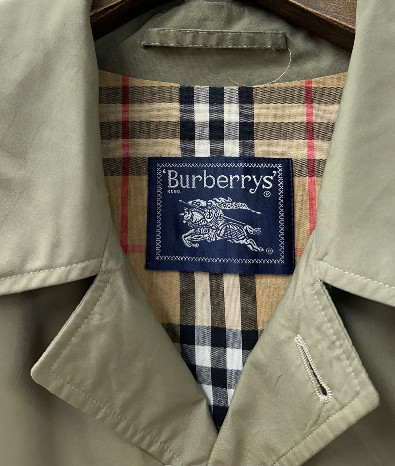 90's Burberrys 2枚袖バルマカンコート Burberry's 一枚袖 ステン