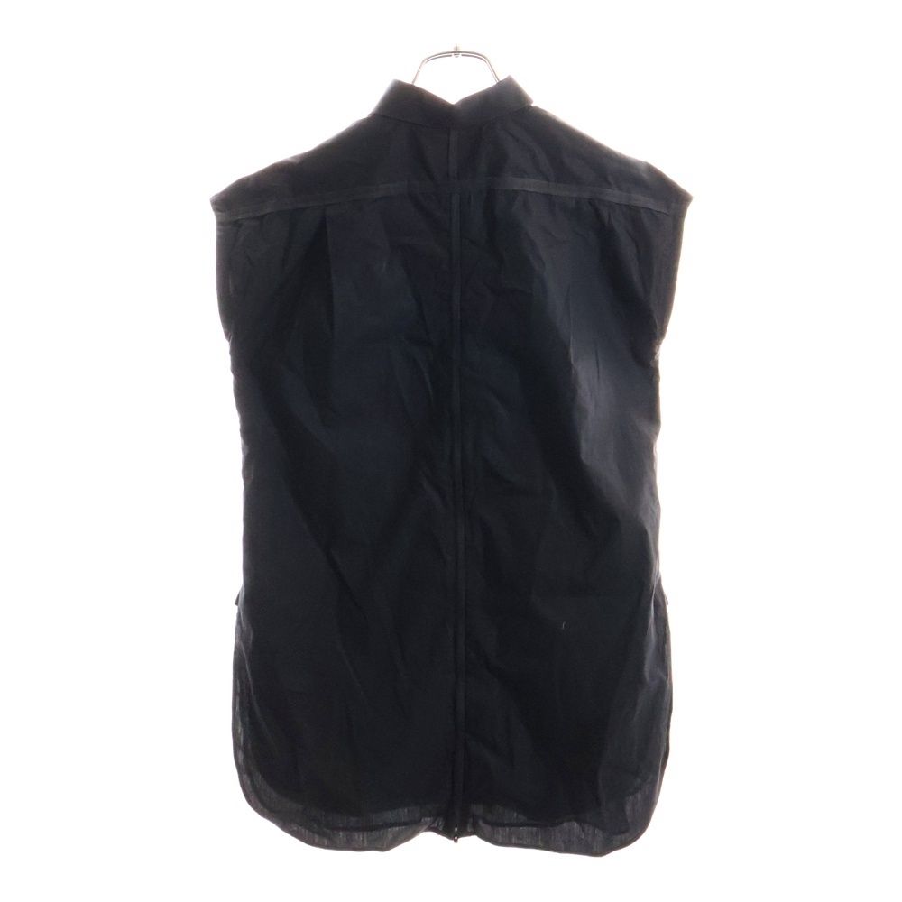 Maison Margiela 1 メゾンマルジェラ バックジップ シルクオーガンジー ノースリーブ シャツ レディース ブラック 51DL018038403