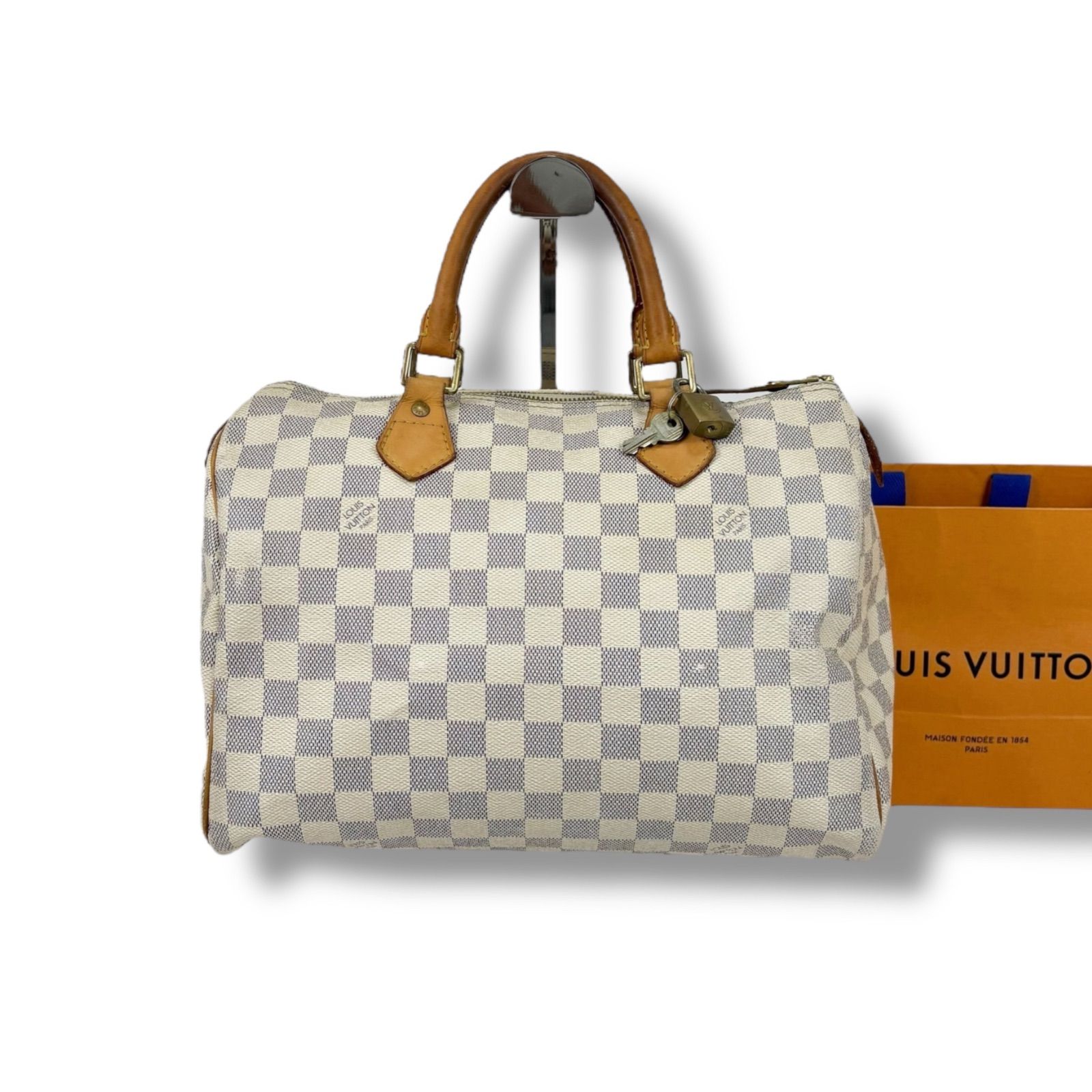 LOUIS VUITTON ルイヴィトン ダミエ アズール スピーディ30 ミニ