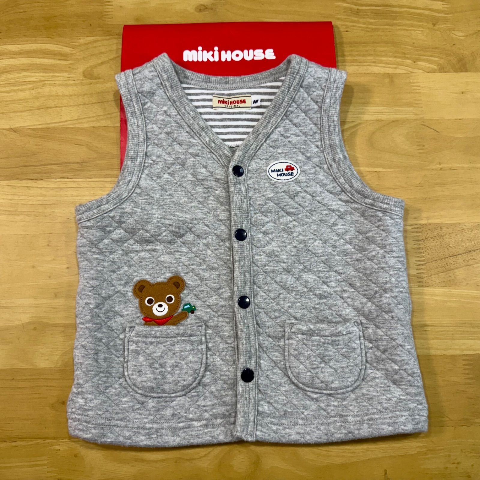 ★新品未使用タグ付★ミキハウス　mikihouse ベスト　サイズ90 ミキハウスベスト◎極美品◎サイズM - メルカリ