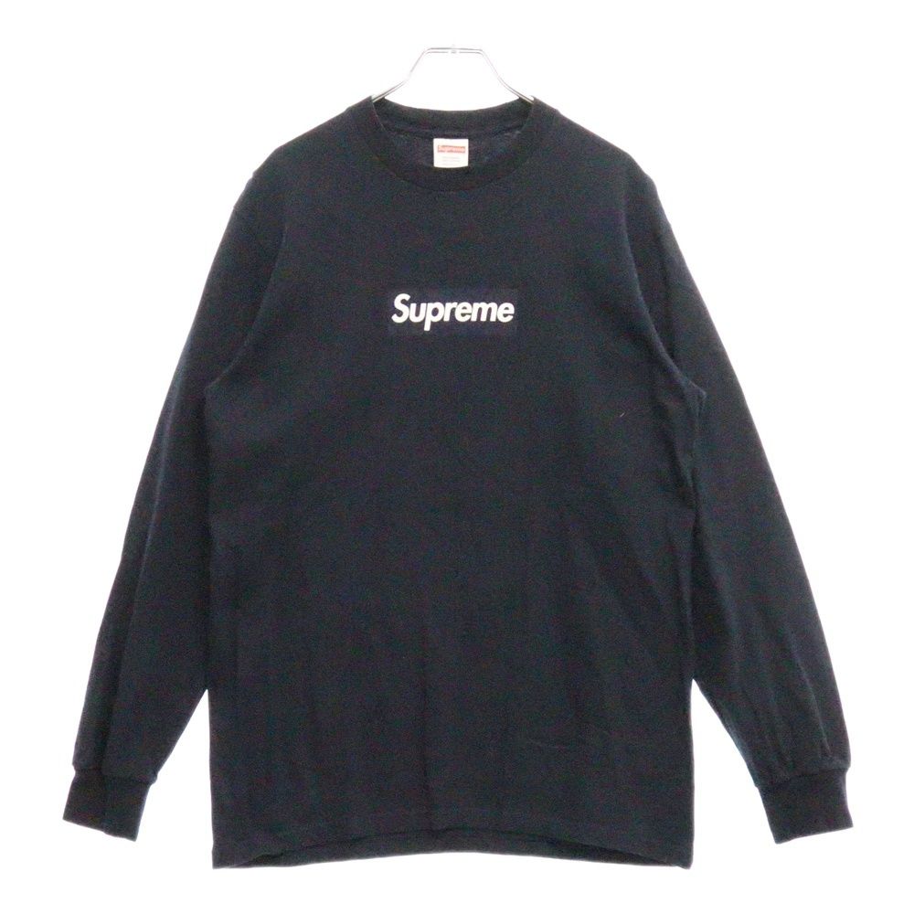 SUPREME (シュプリーム) 20AW Box Logo L/S Tee ボックスロゴロングスリーブ長袖Tシャツ ネイビー