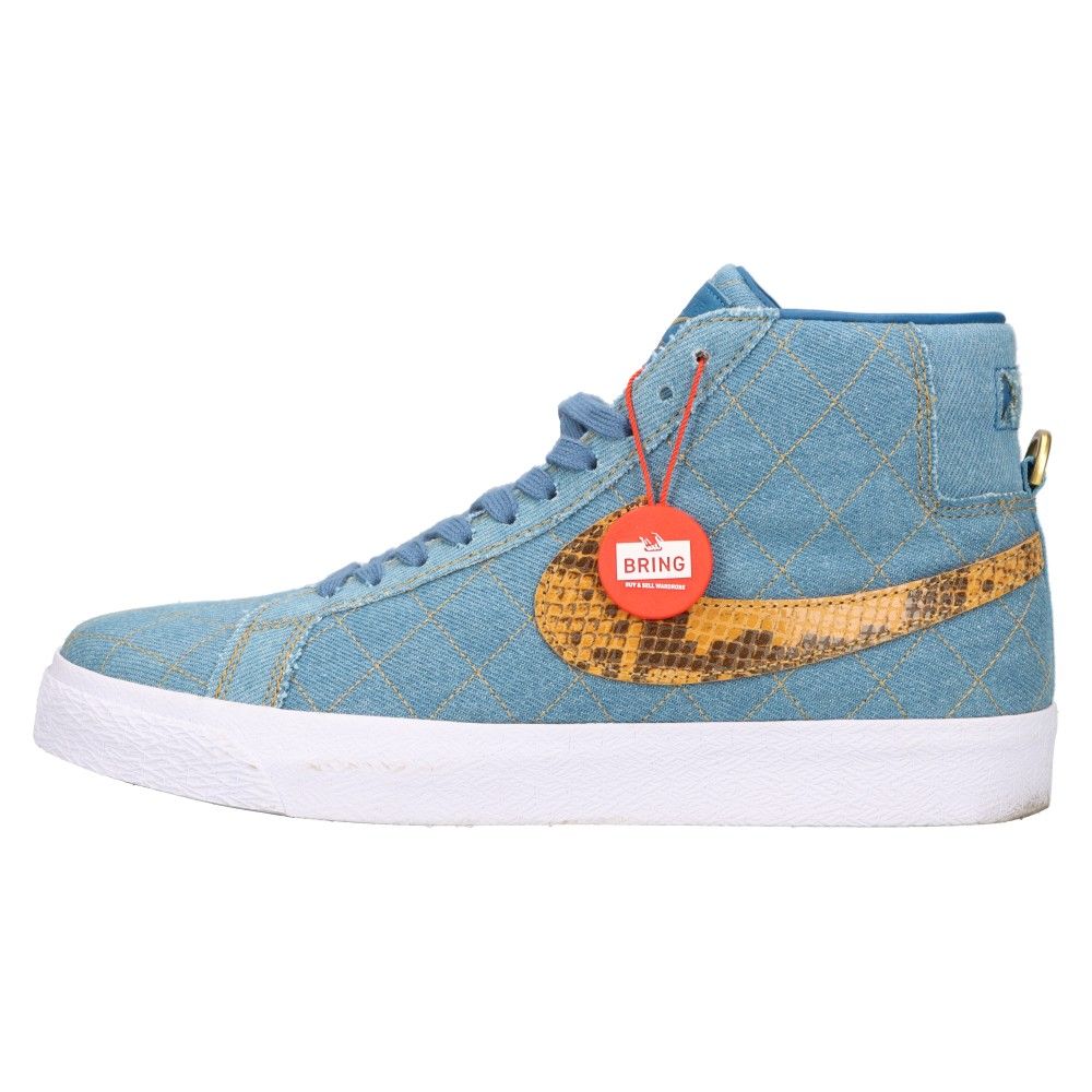 NIKE SB (ナイキエスビー) ×SUPREME ZOOM BLAZER MID QS 2 シュプリーム ズームブレザーミッド ハイカットスニーカー インディゴ US8/26cm DX8421-400