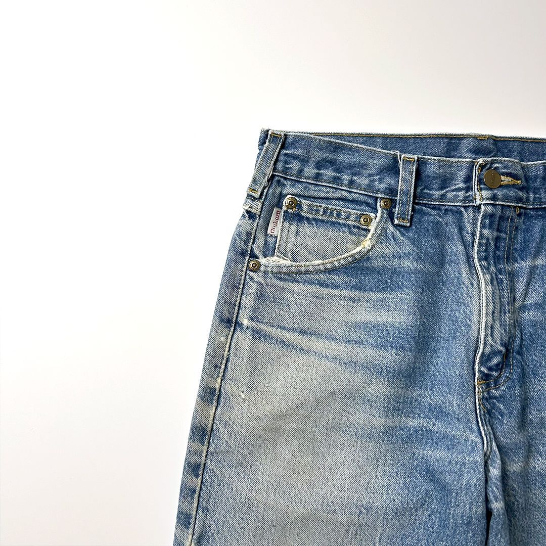 Carhartt デニムパンツ W31 L28 鬼ヒゲ 色落ち 革タグ付き カーハート