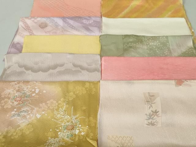 平和屋着物 和装小物 帯揚げ10枚 正絹 DAAV8168by