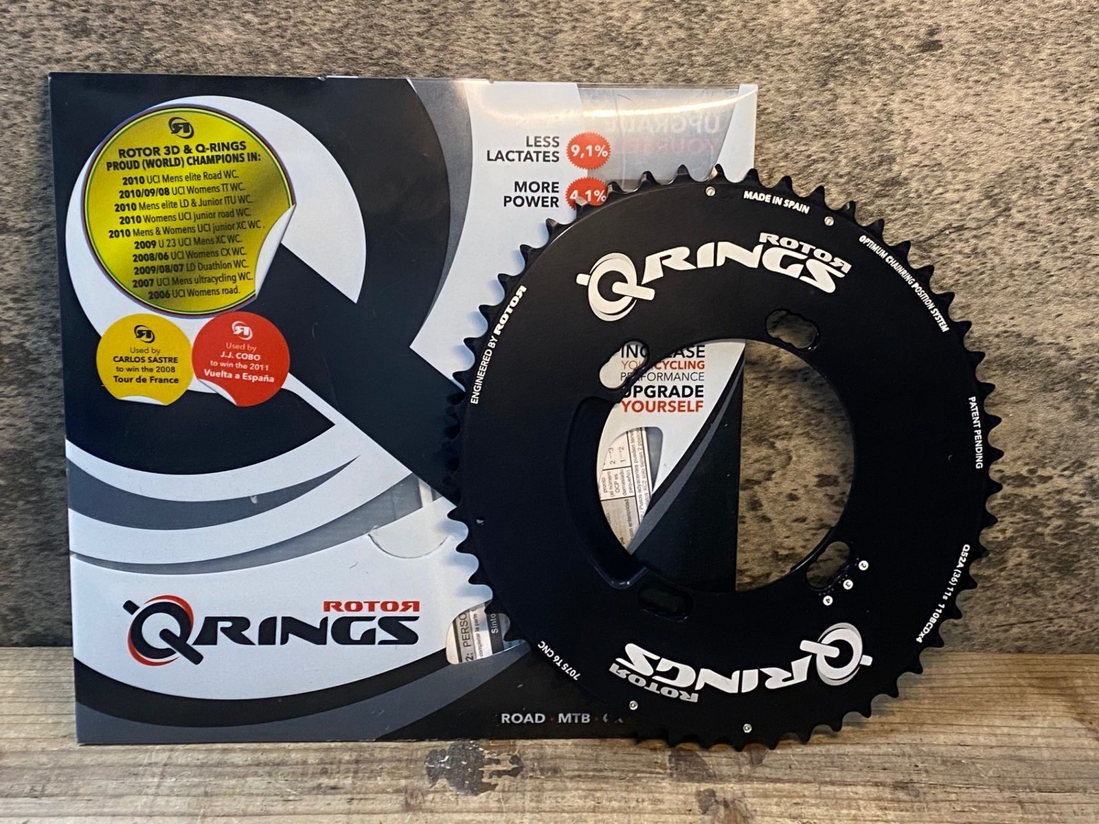 自転車 JK575 ローター ROTOR QRINGS アウター チェーンリング 52T