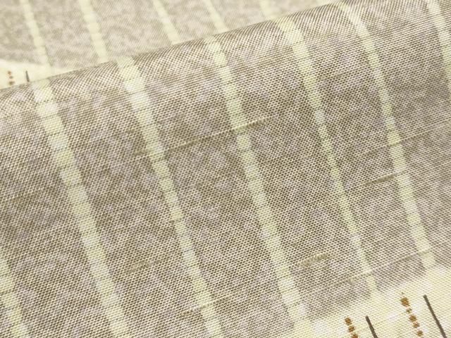 平和屋着物□極上 石川県指定無形文化財 牛首紬 白山工房 手織り 訪問