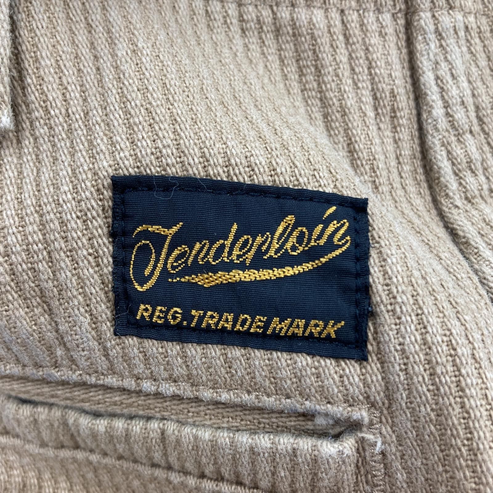 TENDERLOIN テンダーロイン ストライプパンツ sizeXS/ベージュ メンズ