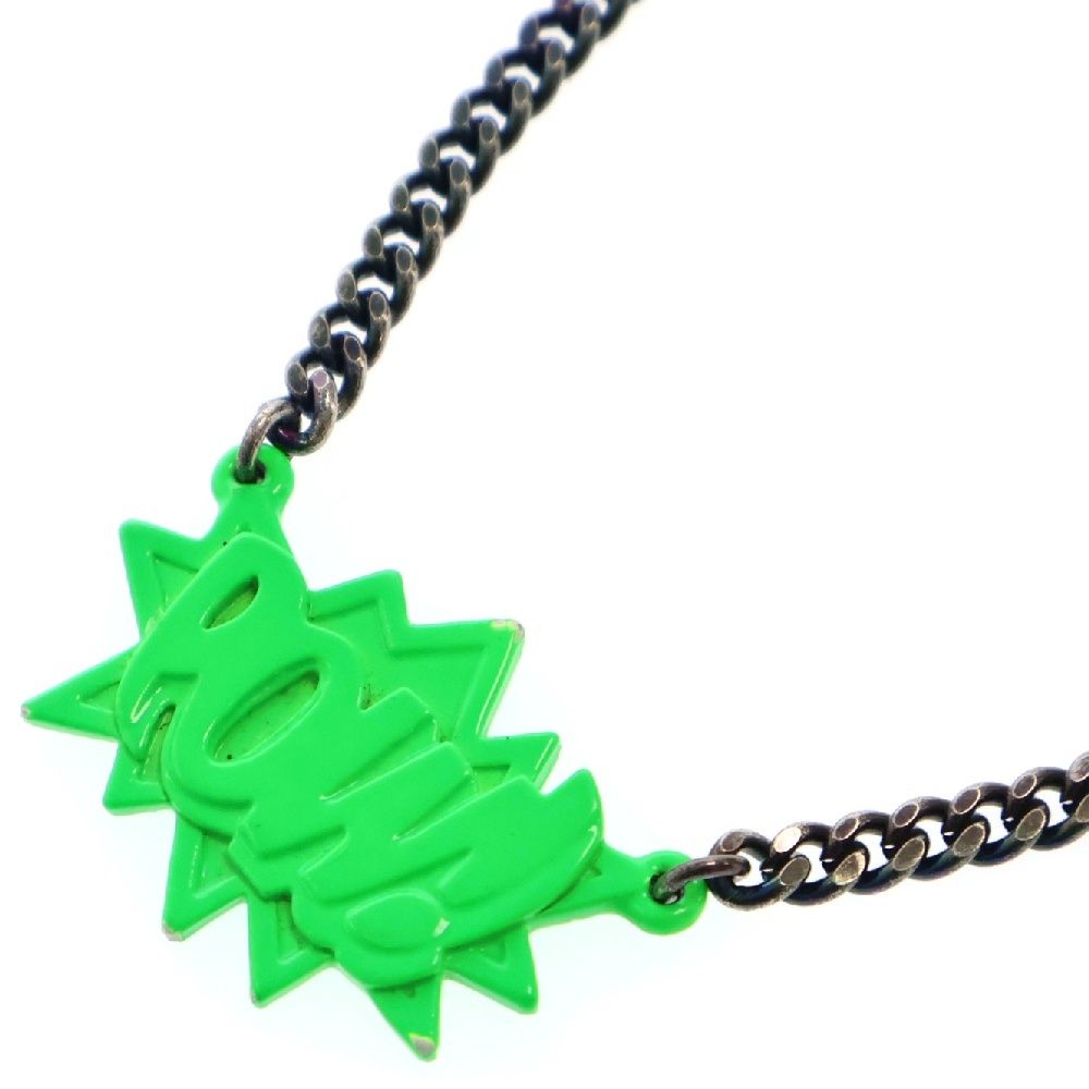 AMBUSH (アンブッシュ) POW! CHAIN ロゴ ブラック チェーンネックレス 