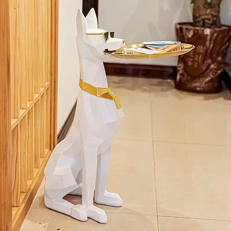 インテリア ドーベルマン 犬 銅像 置物 オブジェ おしゃれ テレビ