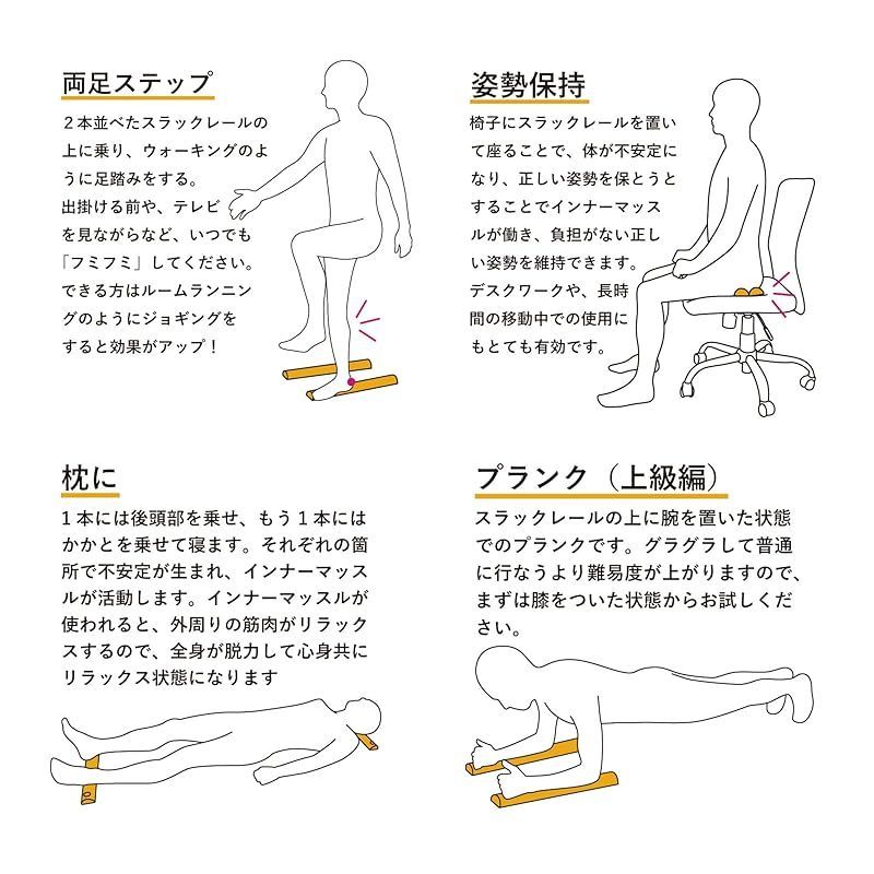 スラックレール 4本 SLACK RAIL 4本セット 勿体なく スラックレール