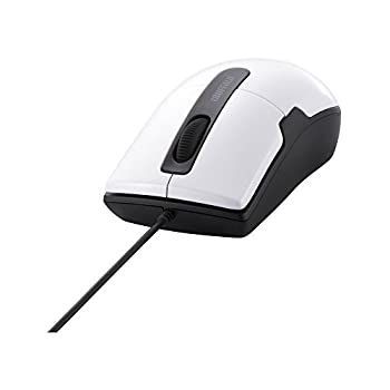 【中古】 BUFFALO バッファロー 有線BlueLEDマウス 静音/3ボタン/Mサイズ ホワイト BSMBU26SMWH