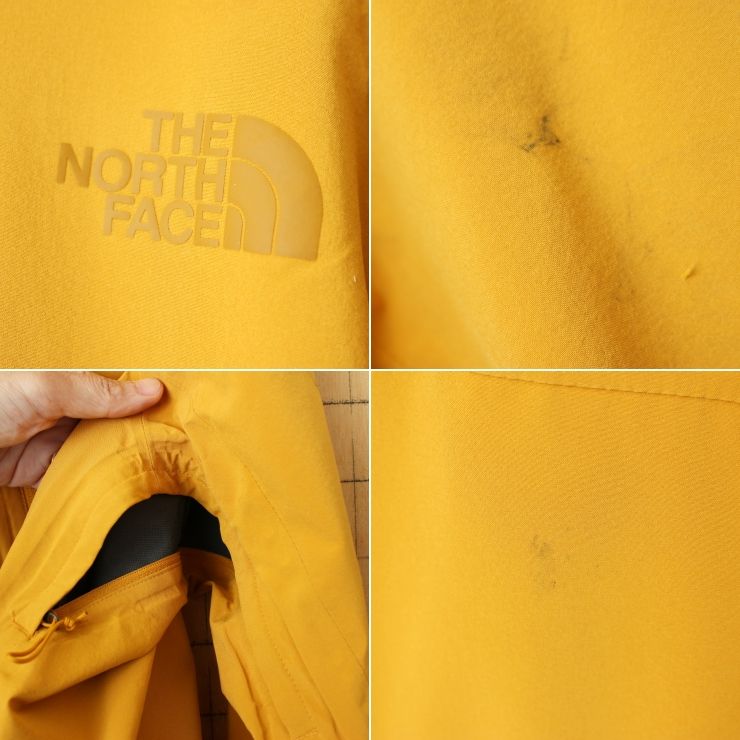 最高品質+最低価格！ THE NORTH FACE ノースフェイス DRYVENT ナイロンジャケット マスタードイエロー メンズS マウンテンパーカー アメリカ古着 082725aw12 【数量限定超特価!!】