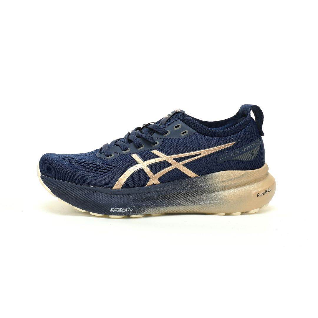 【極美品】アシックス ゲルカヤノ31 ネイビー/ブルー 箱あり 新品、未使用 箱付 ASCIS GEL-KAYANO 31 ネイビー シャンパン