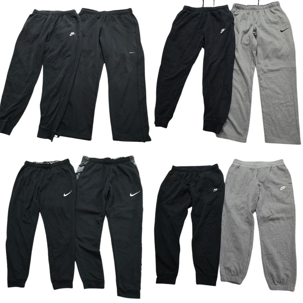 古着卸 ナイキ NIKE スウェット パンツ 8枚セット メンズ Ｌ |XL ジョガーパンツ ワイドパンツ 単色 古着 NA0307