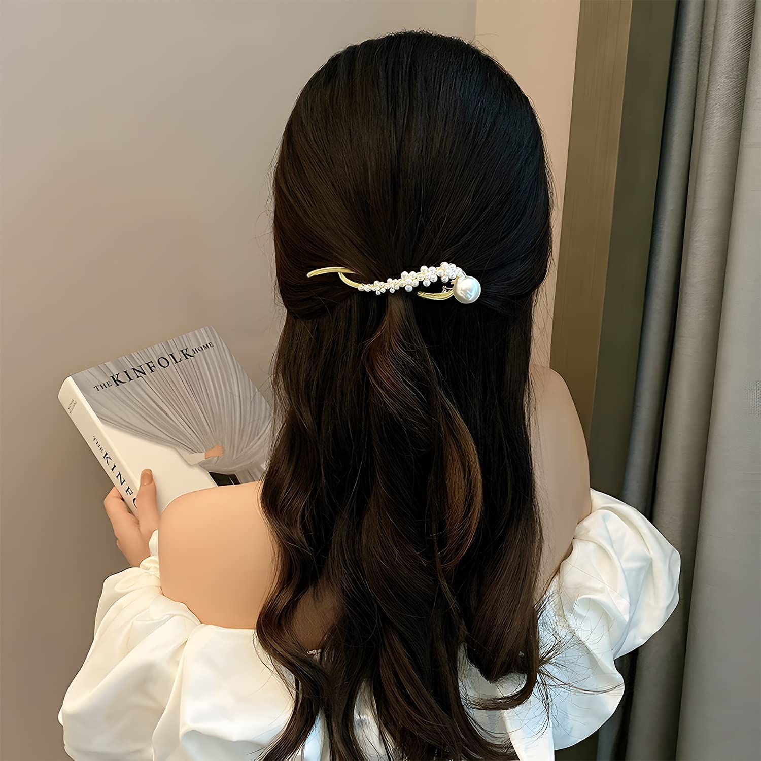  クリップ しっかりとまる 大きめ 髪飾り かみどめ 髪留め ヘア ヘアピン ヘアクリップ セット バンスクリップ クリップ クリップ 輪ゴム