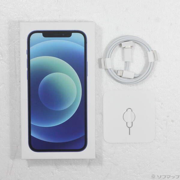中古品〕 iPhone12 64GB ブルー MGHR3J／A SIMフリー iPhone12