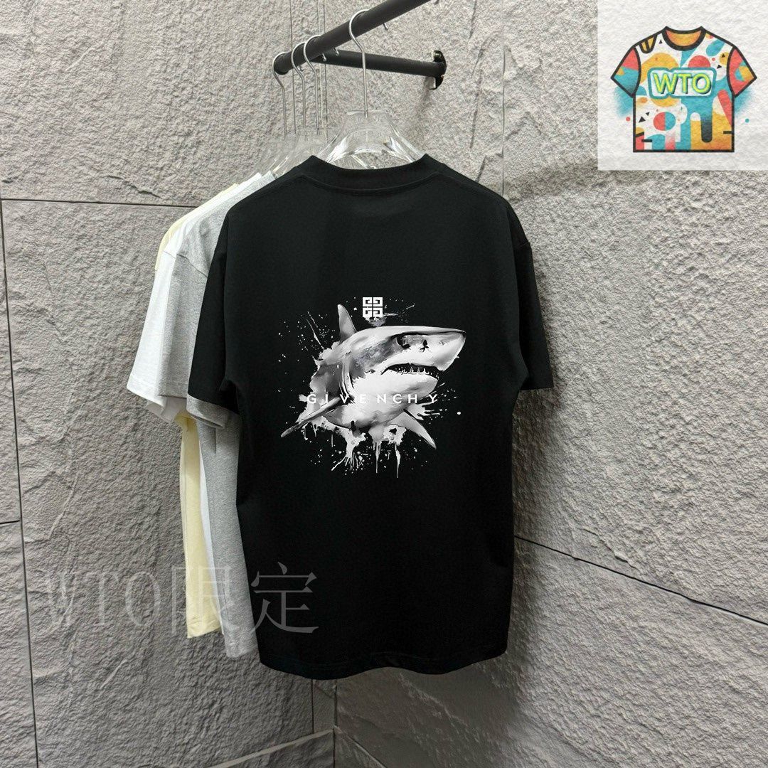 今日特価】Givenchy ジヴァンシー シャークプリント T シャツ-1