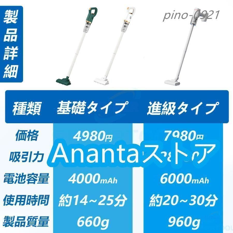 スティック型 ハンディ掃除機