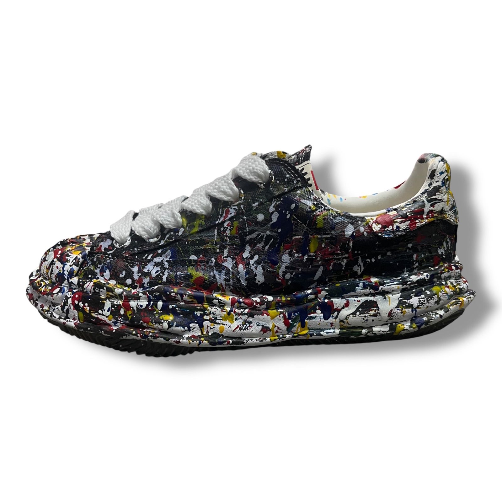 Maison MIHARA YASUHIRO 25SS BLAKEY OG Sputtering Paint Canvas Low 