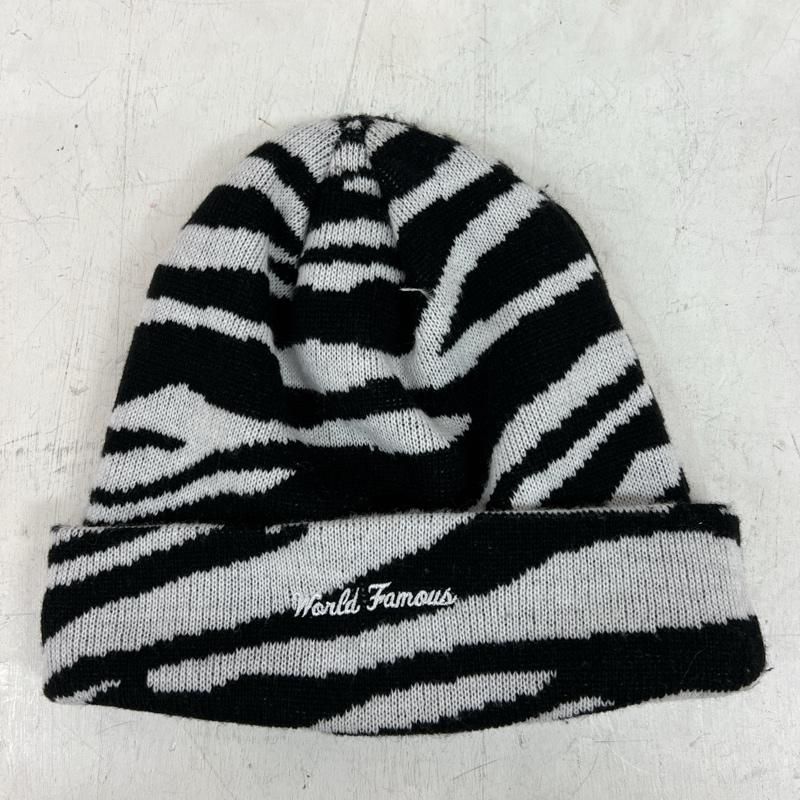 Supreme シュプリーム 帽子 ニット帽 ゼブラ柄 ボックスロゴ ビーニー New Era Box Logo Beanie