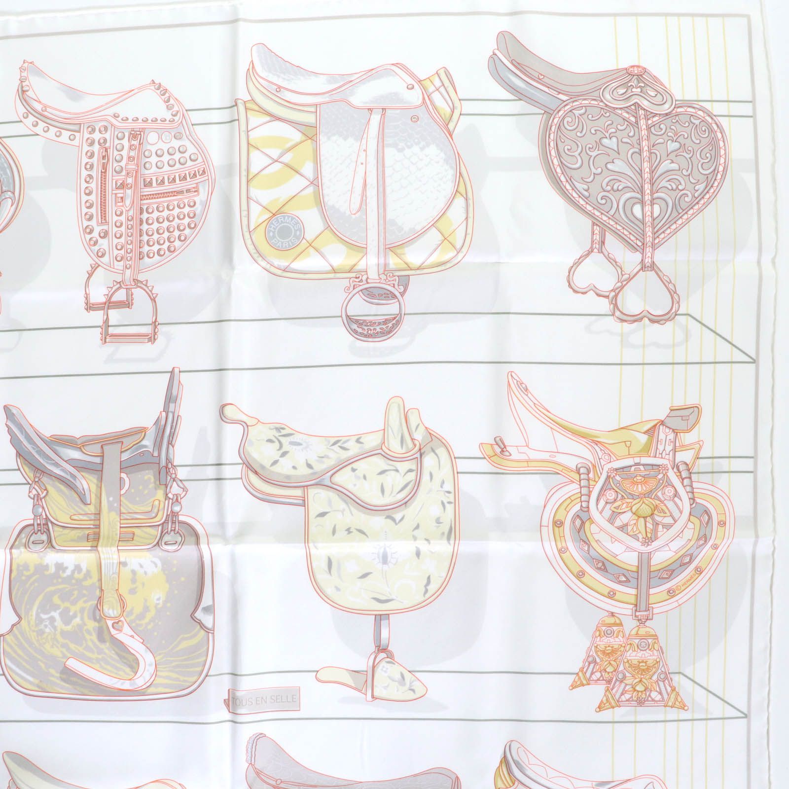 未使用品☆HERMES エルメス 2025年製 カレジェアン カレ90 すべては鞍