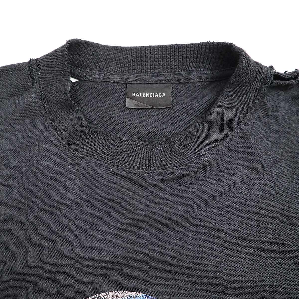 BALENCIAGA PRANET EARTH ダメージ加工 Tシャツ