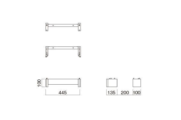 送料無料 GP-341 オーディオラックG-3414用台座 HAMILEX ハヤミ工産