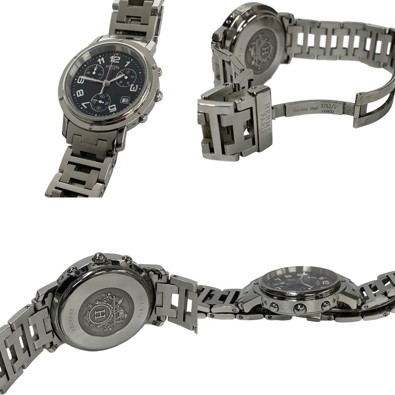 HERMES エルメス クリッパー ステンレススチール【ジャンク品