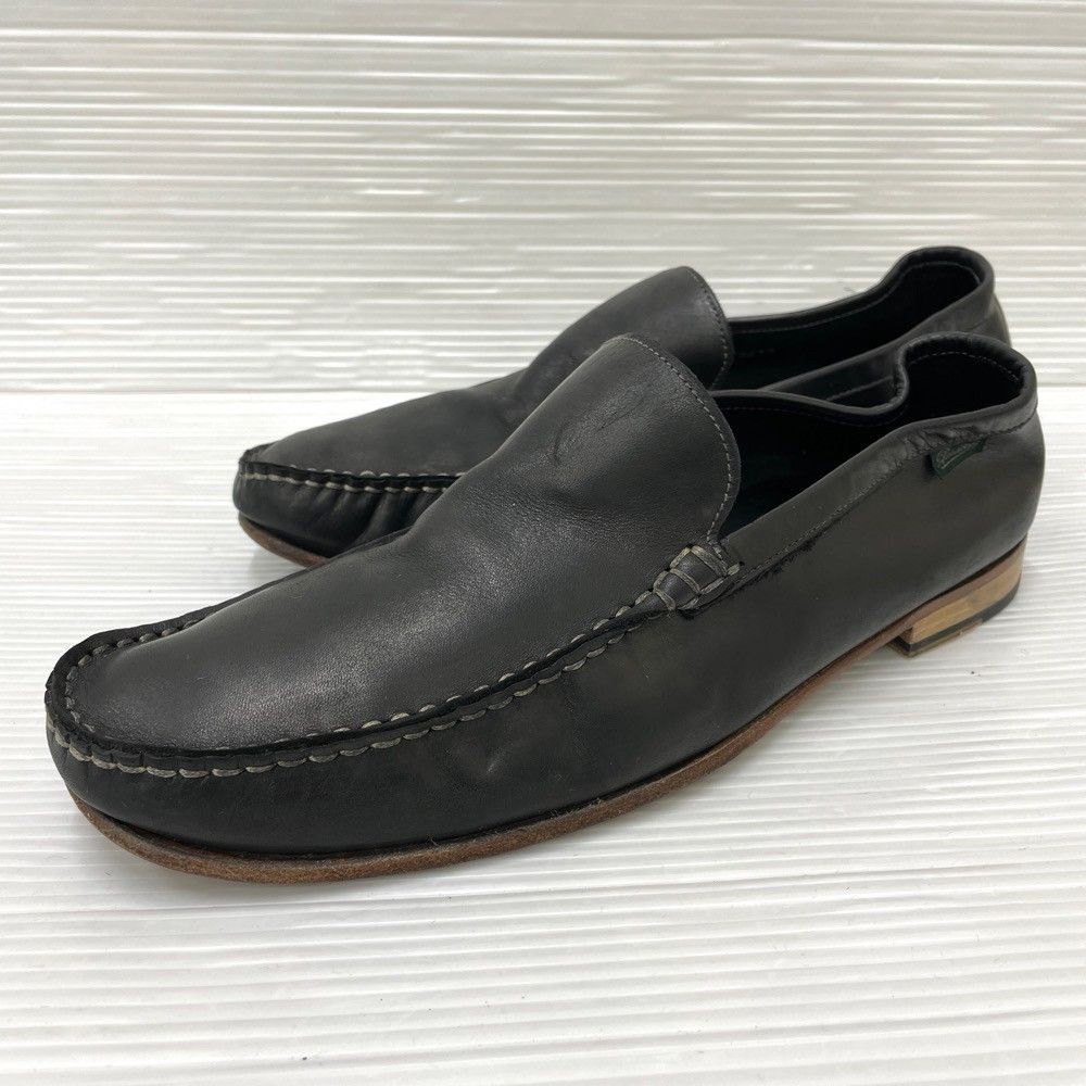 パラブーツ ParaBoot レザー スリッポン ドレスシューズ サイズ：US10 チャコールグレー系