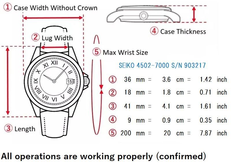 稼動品 風防 ストラップ セイコー SEIKO KS ハイビート 4502-7000 手巻き デイト シルバー メンズ腕時計