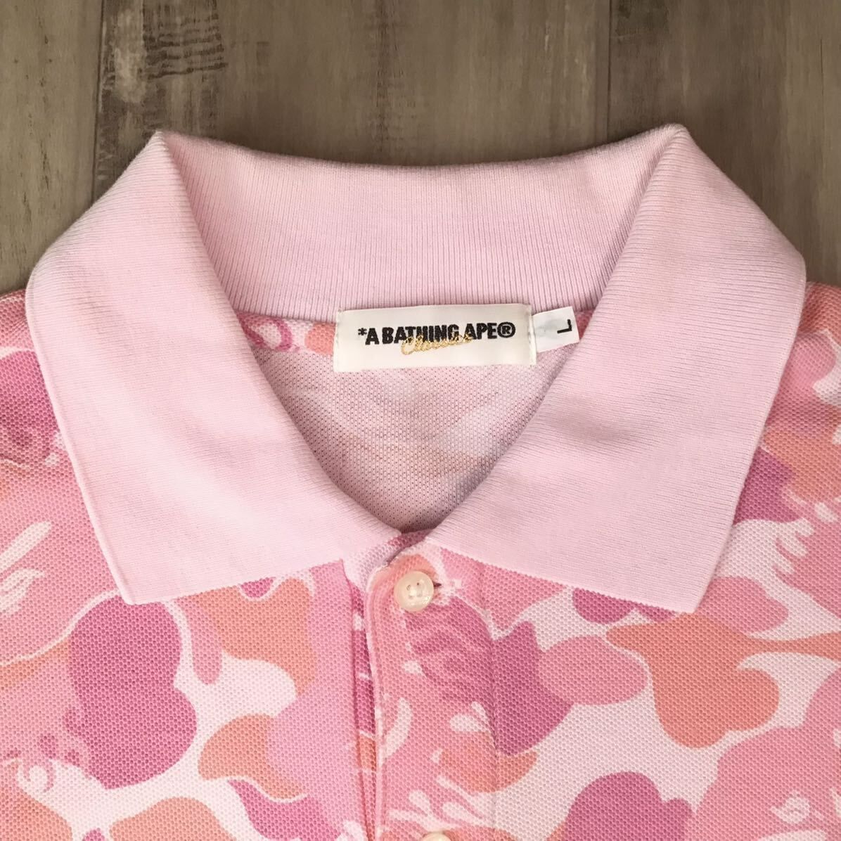 A・BATHING APE ポロシャツ Lサイズ 希少 エイプ ベイプ A・BATHING APE ポロシャツ Lサイズ 希少 エイプ ベイプ 楽天市場