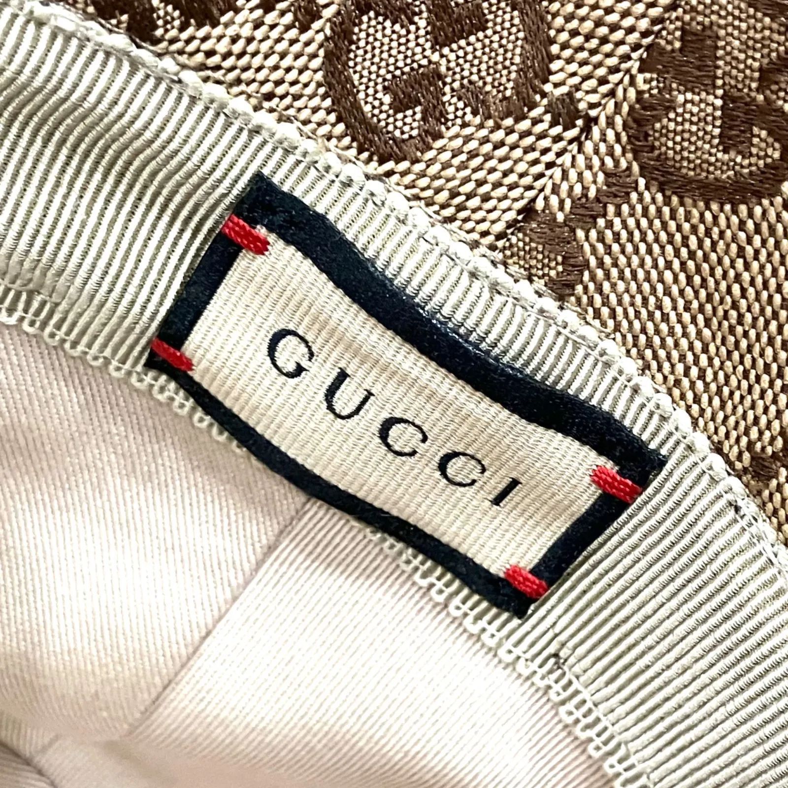 極美品】GUCCI グッチ バケットハット GGキャンバス フェドラハット