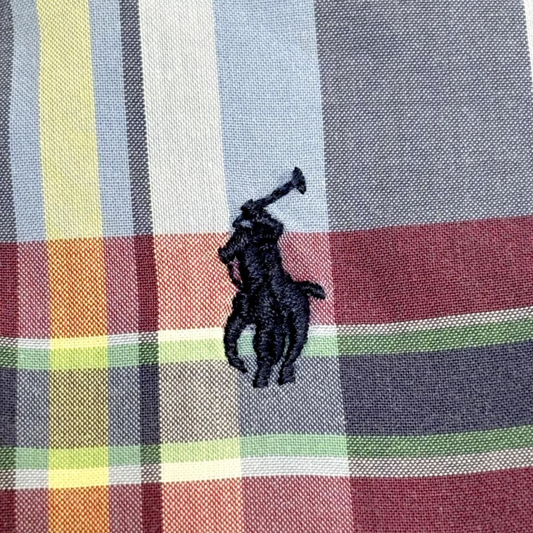 ラルフローレン 現行タグ チェック アウトレット ボタンダウンシャツ