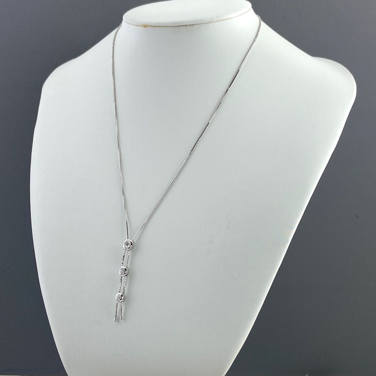 タサキ TASAKI ダイヤモンド デザインネックレス WG ホワイトゴールド  