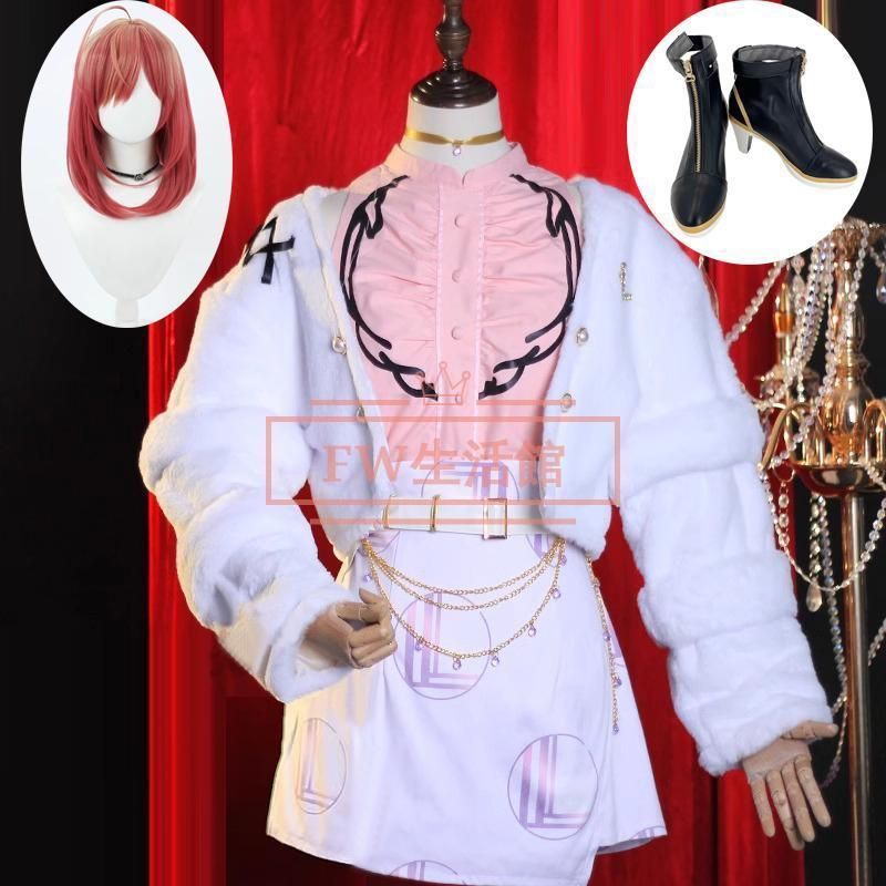 ♥ hololive ホロライブ Vtuber 風 一条莉々華 いちじょう りりか コスプレ衣装ウィッグ靴 コスチューム 演出服 アニメ ゲーム ハロウィン cosplay 変装A1015