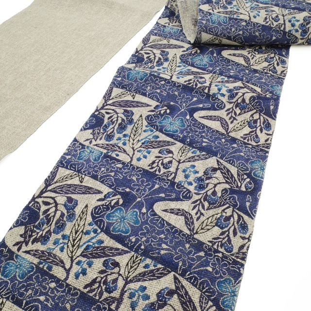 中古】 城間栄順 名古屋帯 リサイクル 八寸 松葉仕立て 沖縄県