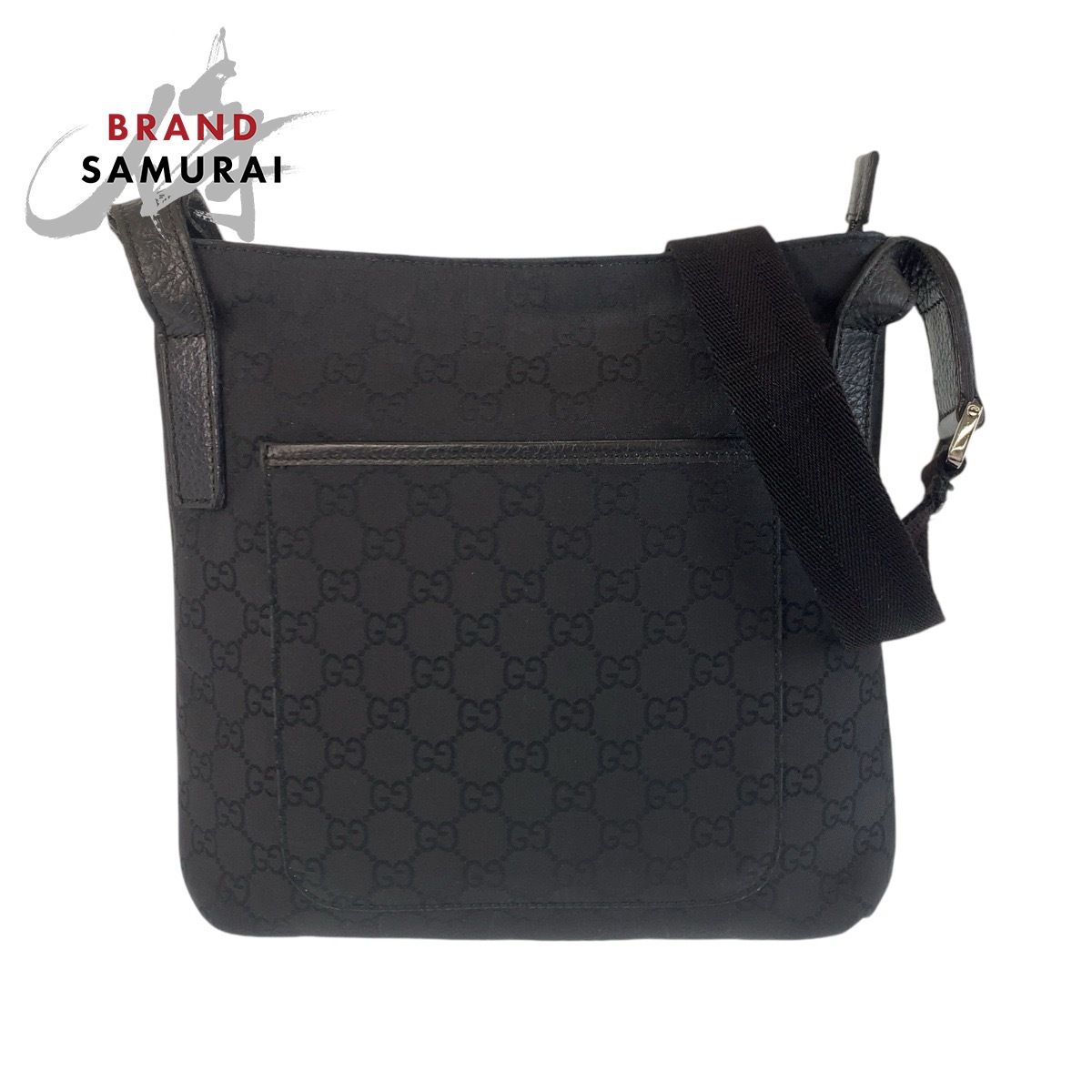美品 GUCCI グッチ ブラック 黒 GGキャンバス/レザー 293572
