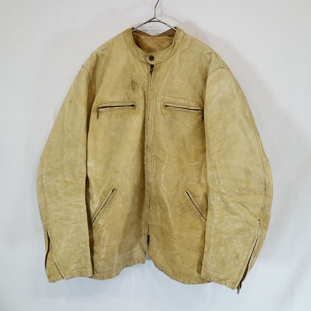 70s BATES ベイツ レザー シングルライダースジャケット バイク 本革