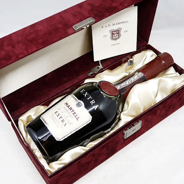 美品 J＆F MARTELL EXTRA マーテル エクストラ グリーンボトル